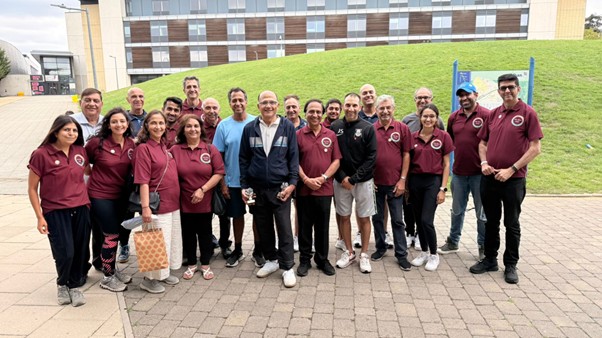 The LCUK Sports Festival 2025 organising team outside Hertfordshire Sports Village