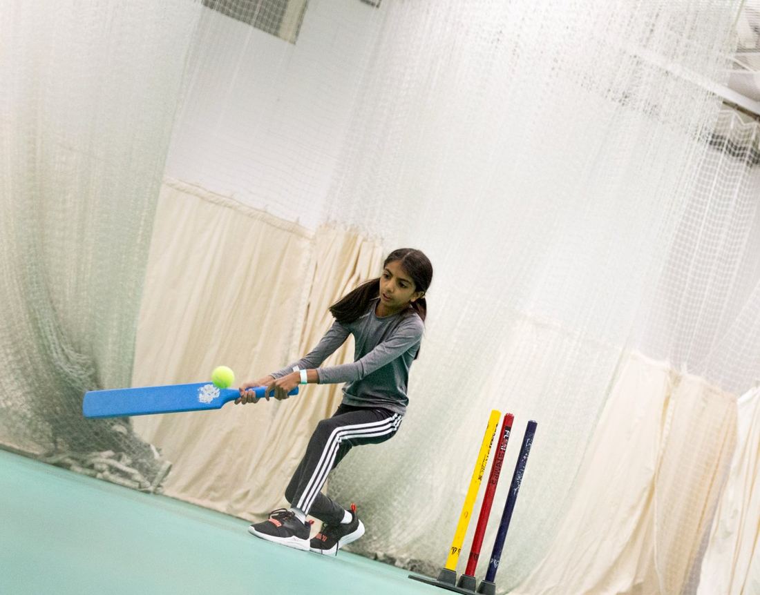 A young player mid-game