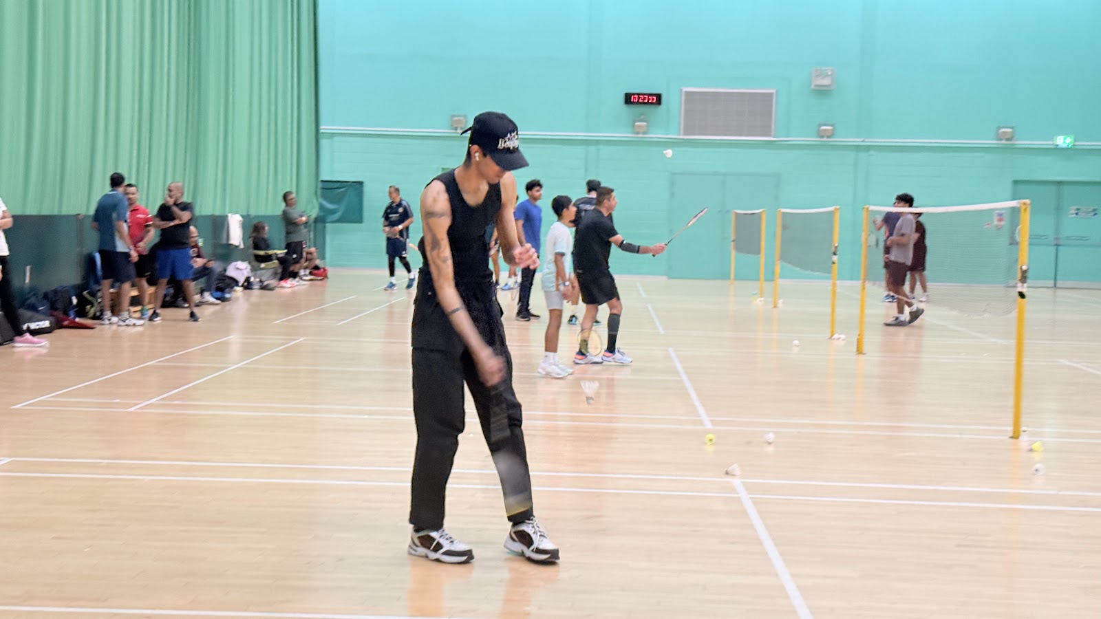 Badminton in play at the Lohana Sports Festival