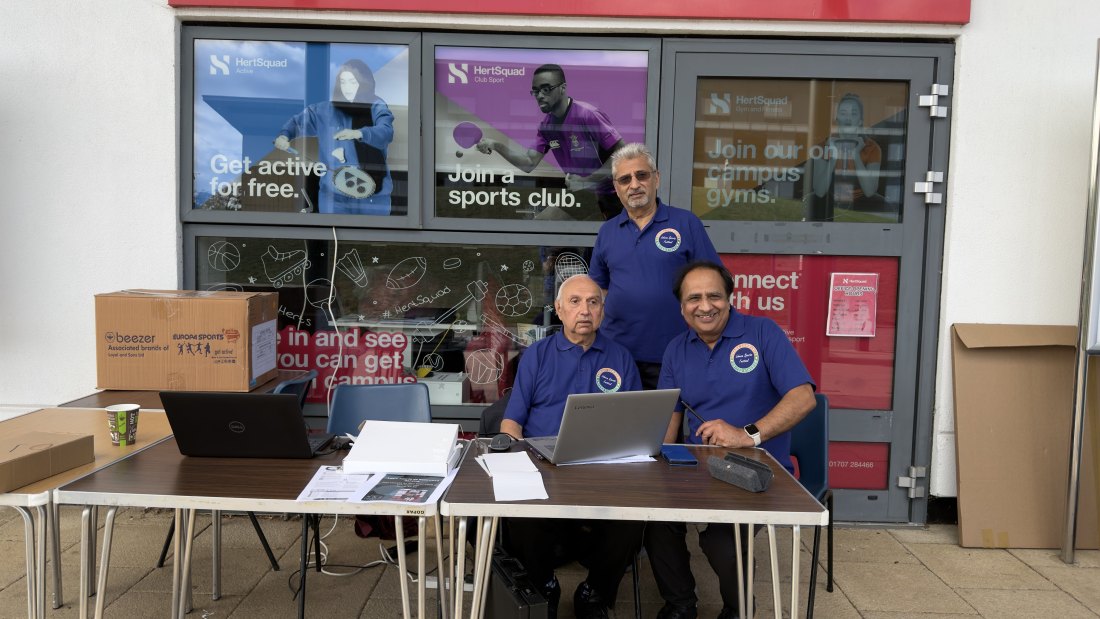 The check-in desk, Festival Day at Hertfordshire Sports Village, Lohana Sports Festival 2026