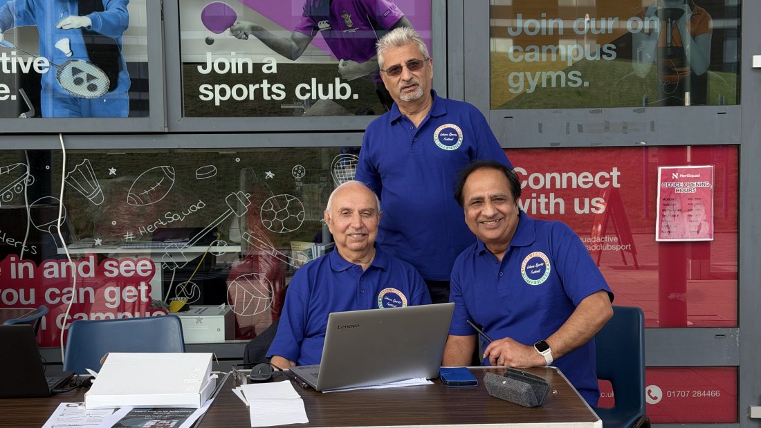 The check-in desk, Festival Day at Hertfordshire Sports Village, Lohana Sports Festival 2026