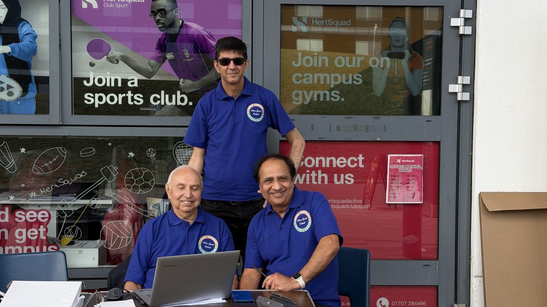 The check-in desk, Festival Day at Hertfordshire Sports Village, Lohana Sports Festival 2026