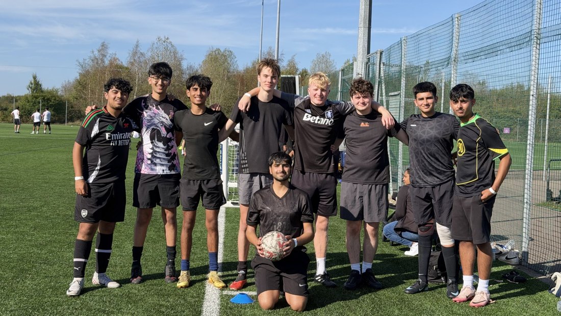 A team before kick-off, Festival Day at Hertfordshire Sports Village, Lohana Sports Festival 2026