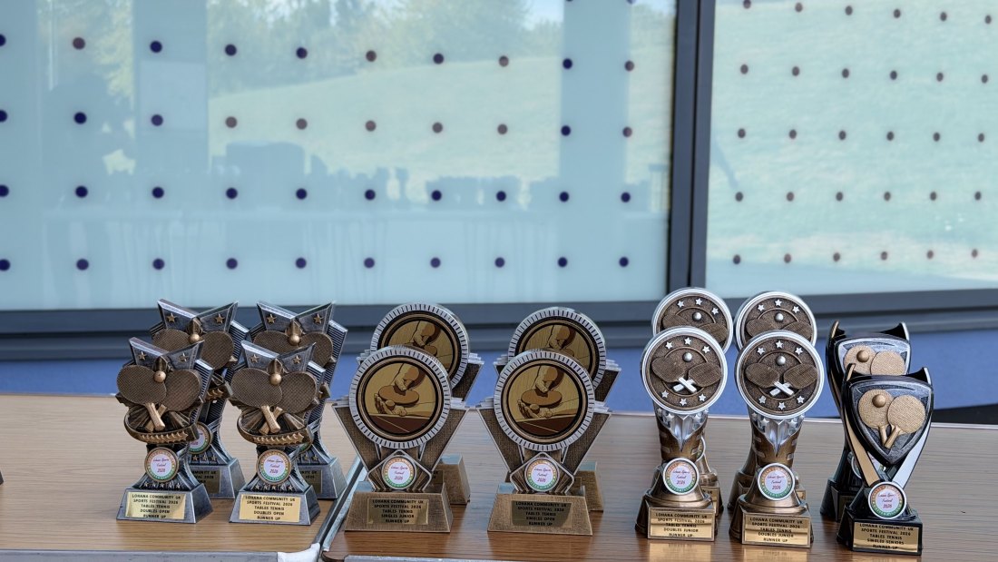The trophy table, Festival Day at Hertfordshire Sports Village, Lohana Sports Festival 2026