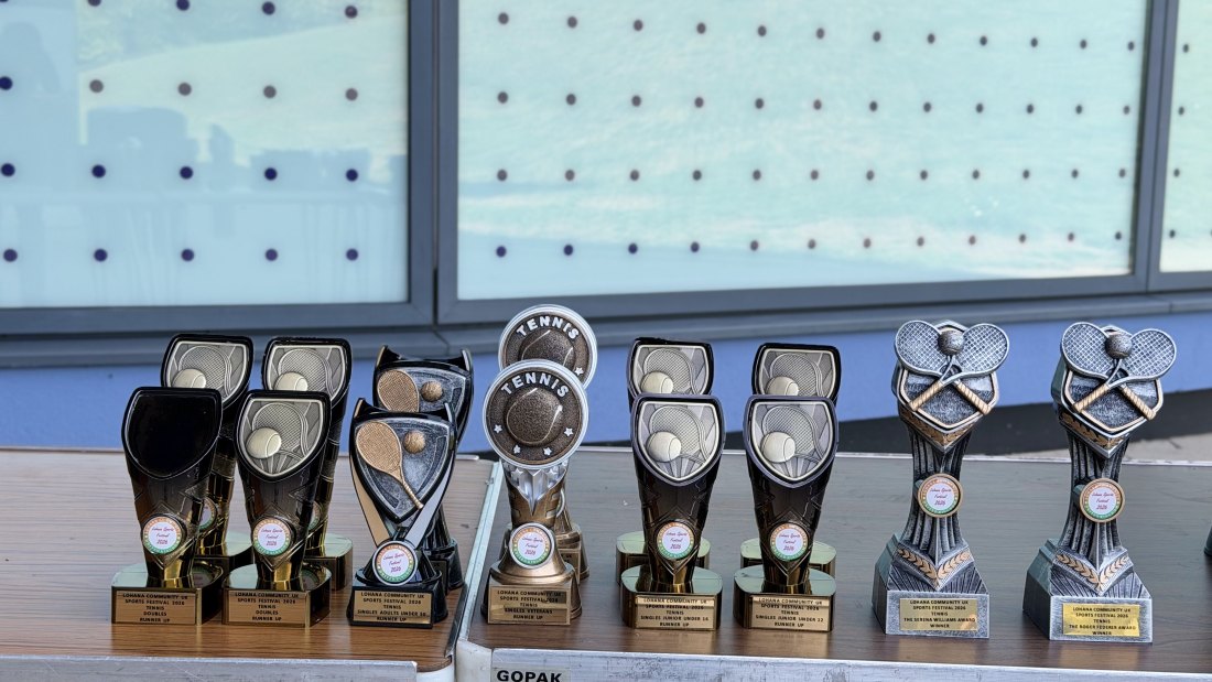 The trophy table, Festival Day at Hertfordshire Sports Village, Lohana Sports Festival 2026