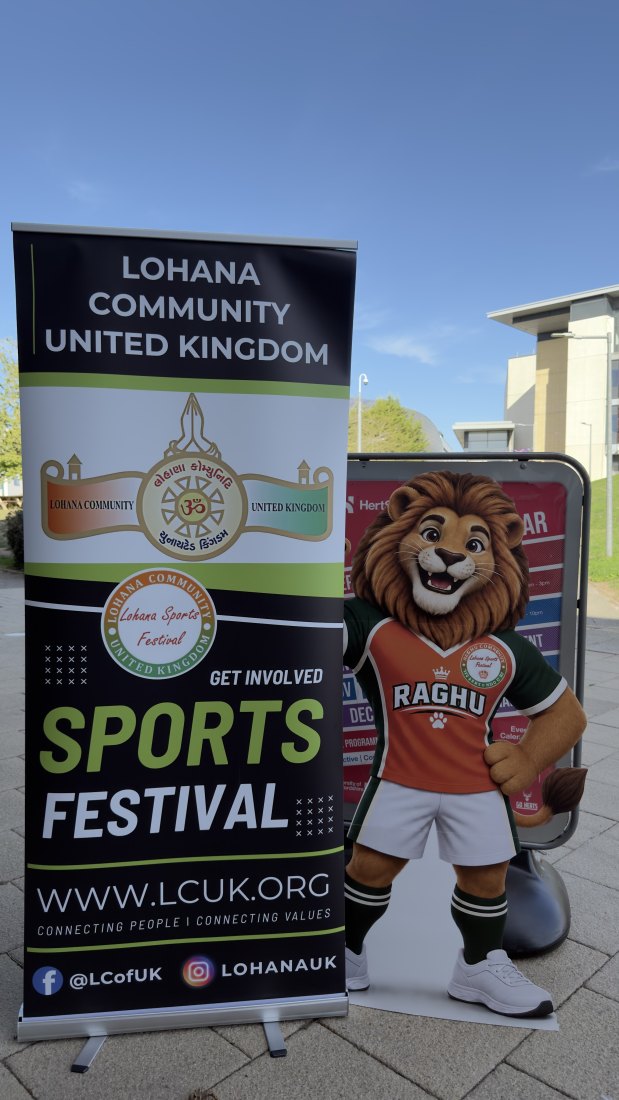 Setting up for the presentations, Festival Day at Hertfordshire Sports Village, Lohana Sports Festival 2026