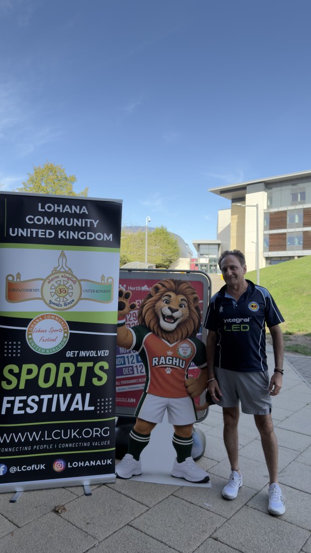 Setting up for the presentations, Festival Day at Hertfordshire Sports Village, Lohana Sports Festival 2026