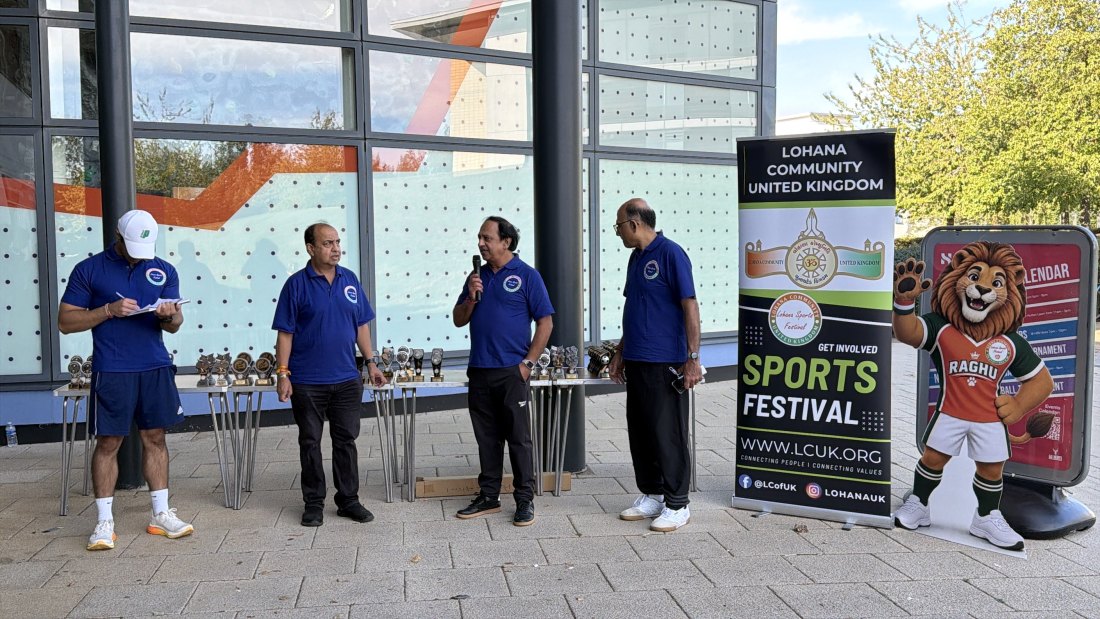 The trophy presentations, Festival Day at Hertfordshire Sports Village, Lohana Sports Festival 2026