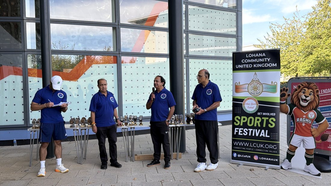 The trophy presentations, Festival Day at Hertfordshire Sports Village, Lohana Sports Festival 2026