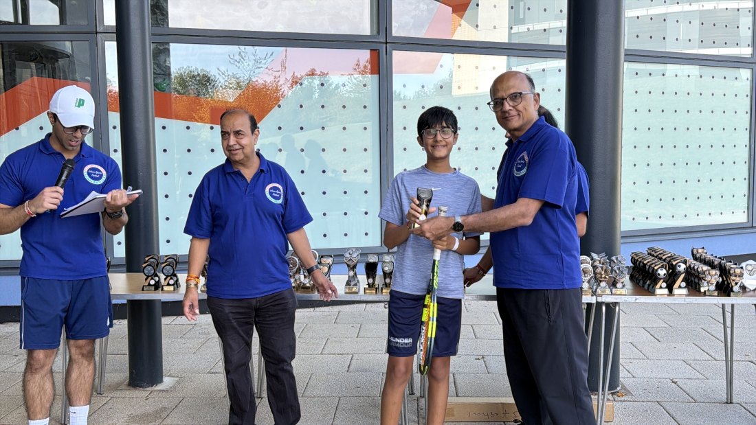 The trophy presentations, Festival Day at Hertfordshire Sports Village, Lohana Sports Festival 2026
