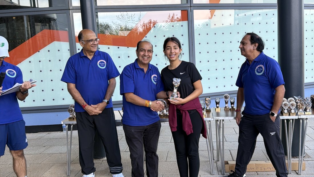 The trophy presentations, Festival Day at Hertfordshire Sports Village, Lohana Sports Festival 2026
