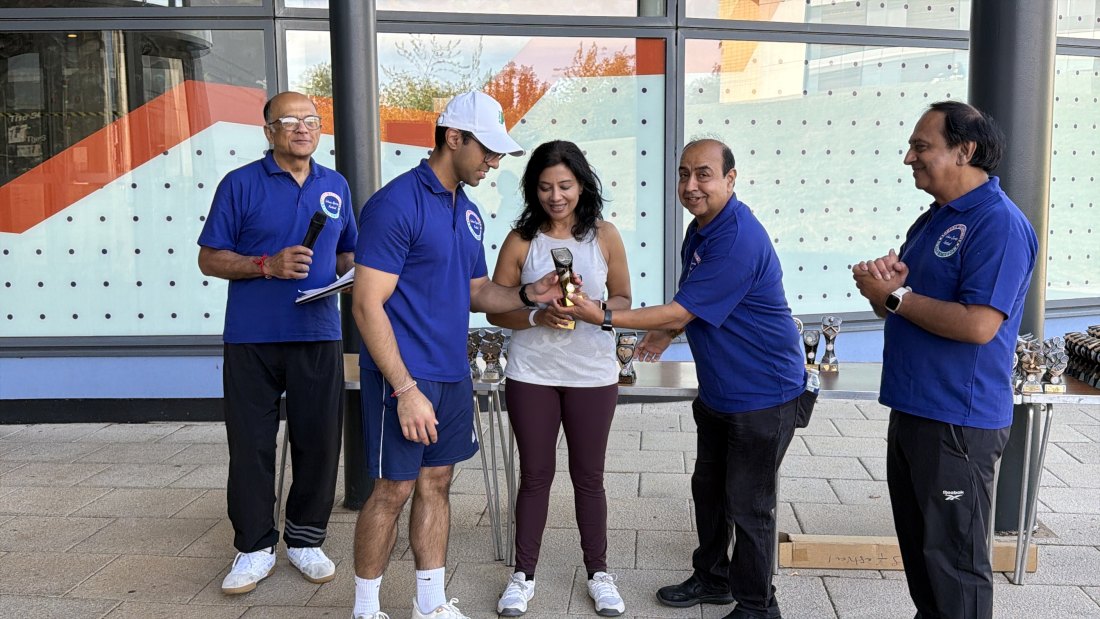 The trophy presentations, Festival Day at Hertfordshire Sports Village, Lohana Sports Festival 2026