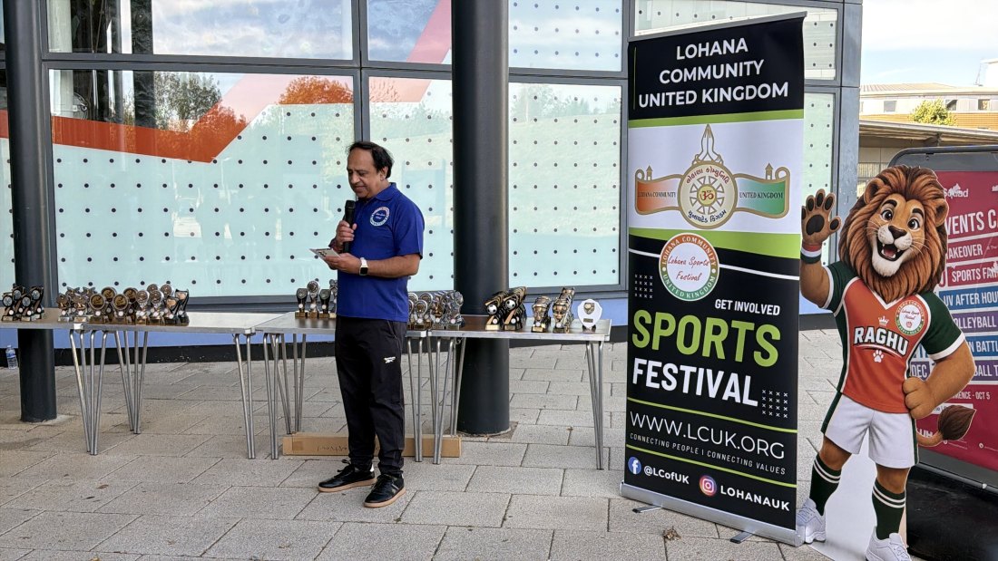 The trophy presentations, Festival Day at Hertfordshire Sports Village, Lohana Sports Festival 2026