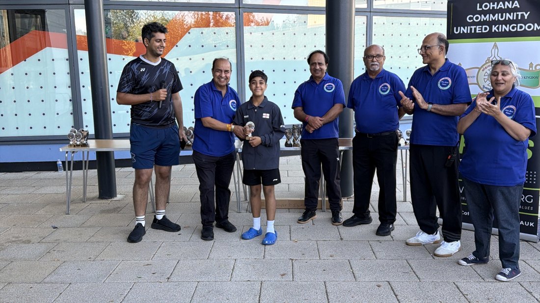 The trophy presentations, Festival Day at Hertfordshire Sports Village, Lohana Sports Festival 2026