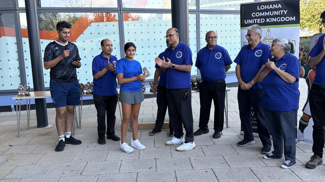 The trophy presentations, Festival Day at Hertfordshire Sports Village, Lohana Sports Festival 2026