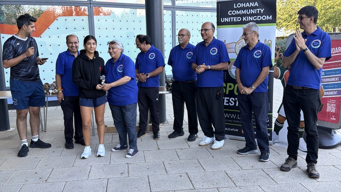 The trophy presentations, Festival Day at Hertfordshire Sports Village, Lohana Sports Festival 2026