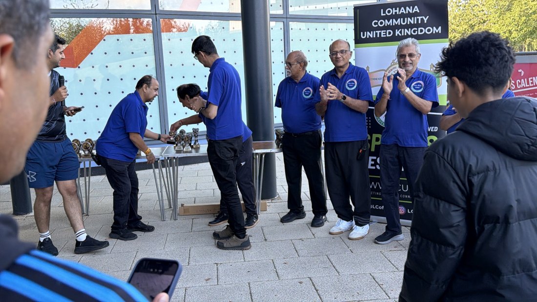 The trophy presentations, Festival Day at Hertfordshire Sports Village, Lohana Sports Festival 2026