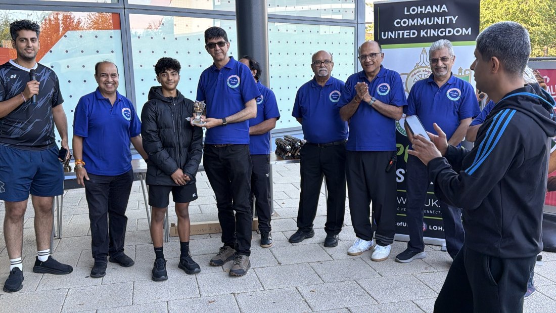 The trophy presentations, Festival Day at Hertfordshire Sports Village, Lohana Sports Festival 2026