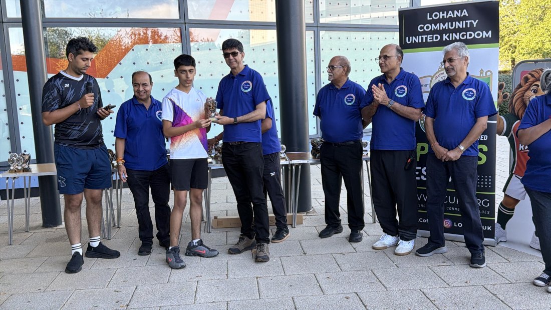 The trophy presentations, Festival Day at Hertfordshire Sports Village, Lohana Sports Festival 2026