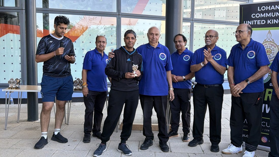 The trophy presentations, Festival Day at Hertfordshire Sports Village, Lohana Sports Festival 2026