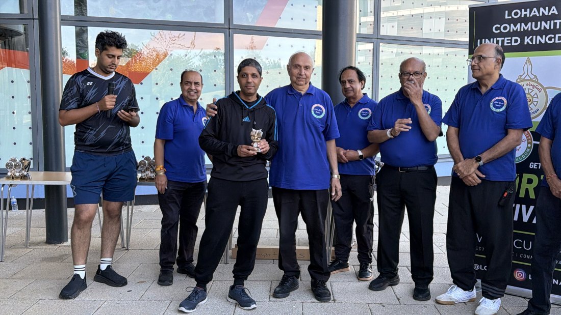 The trophy presentations, Festival Day at Hertfordshire Sports Village, Lohana Sports Festival 2026