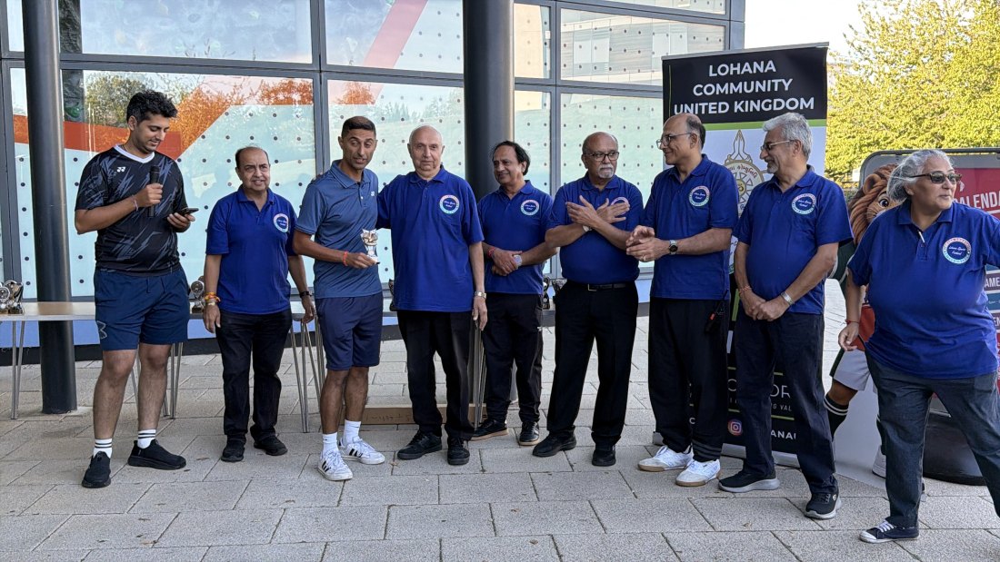 The trophy presentations, Festival Day at Hertfordshire Sports Village, Lohana Sports Festival 2026