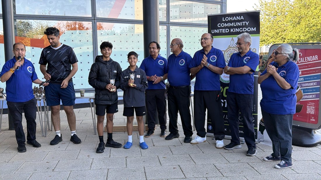 The trophy presentations, Festival Day at Hertfordshire Sports Village, Lohana Sports Festival 2026