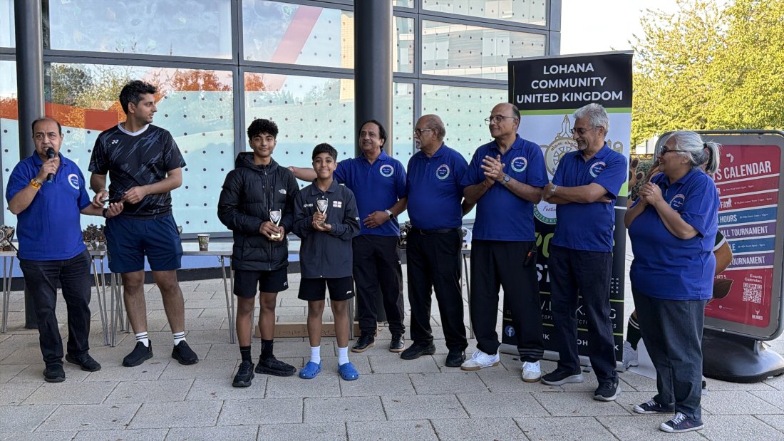 The trophy presentations, Festival Day at Hertfordshire Sports Village, Lohana Sports Festival 2026