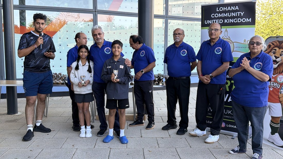 The trophy presentations, Festival Day at Hertfordshire Sports Village, Lohana Sports Festival 2026