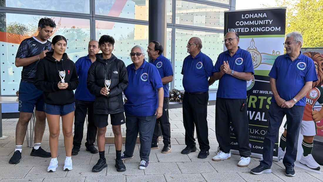The trophy presentations, Festival Day at Hertfordshire Sports Village, Lohana Sports Festival 2026