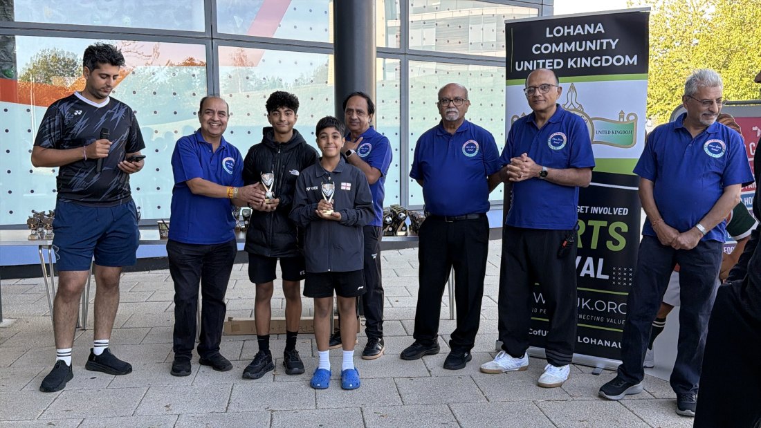 The trophy presentations, Festival Day at Hertfordshire Sports Village, Lohana Sports Festival 2026