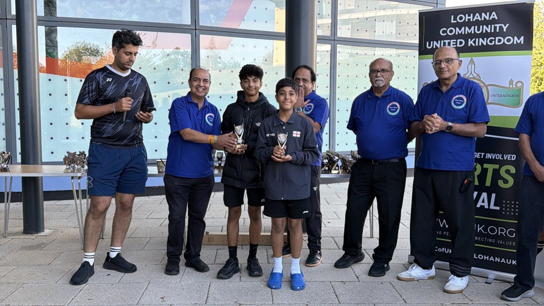 The trophy presentations, Festival Day at Hertfordshire Sports Village, Lohana Sports Festival 2026