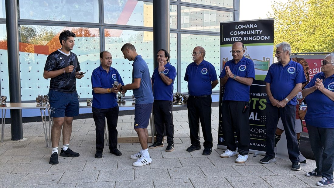 The trophy presentations, Festival Day at Hertfordshire Sports Village, Lohana Sports Festival 2026