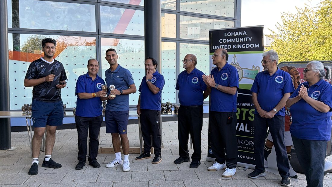 The trophy presentations, Festival Day at Hertfordshire Sports Village, Lohana Sports Festival 2026