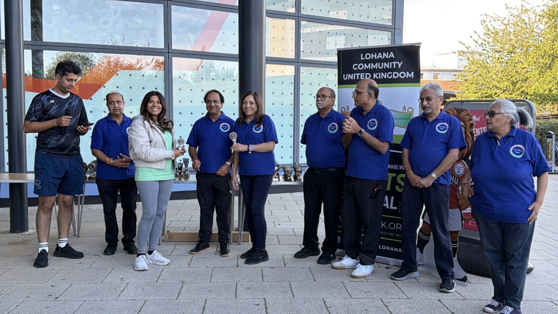 The trophy presentations, Festival Day at Hertfordshire Sports Village, Lohana Sports Festival 2026