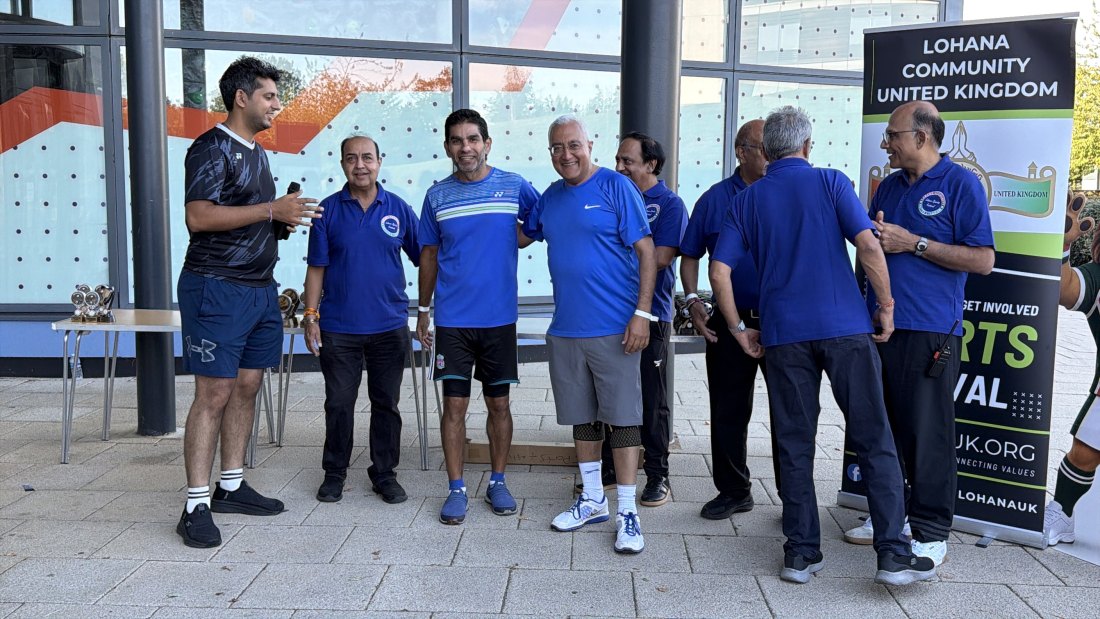 The trophy presentations, Festival Day at Hertfordshire Sports Village, Lohana Sports Festival 2026