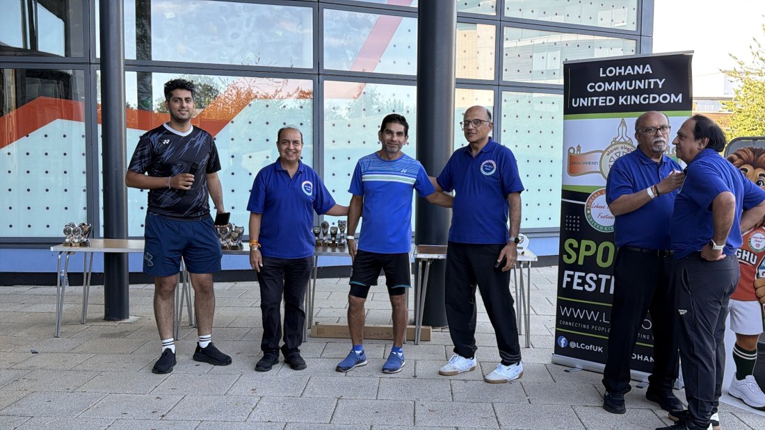The trophy presentations, Festival Day at Hertfordshire Sports Village, Lohana Sports Festival 2026