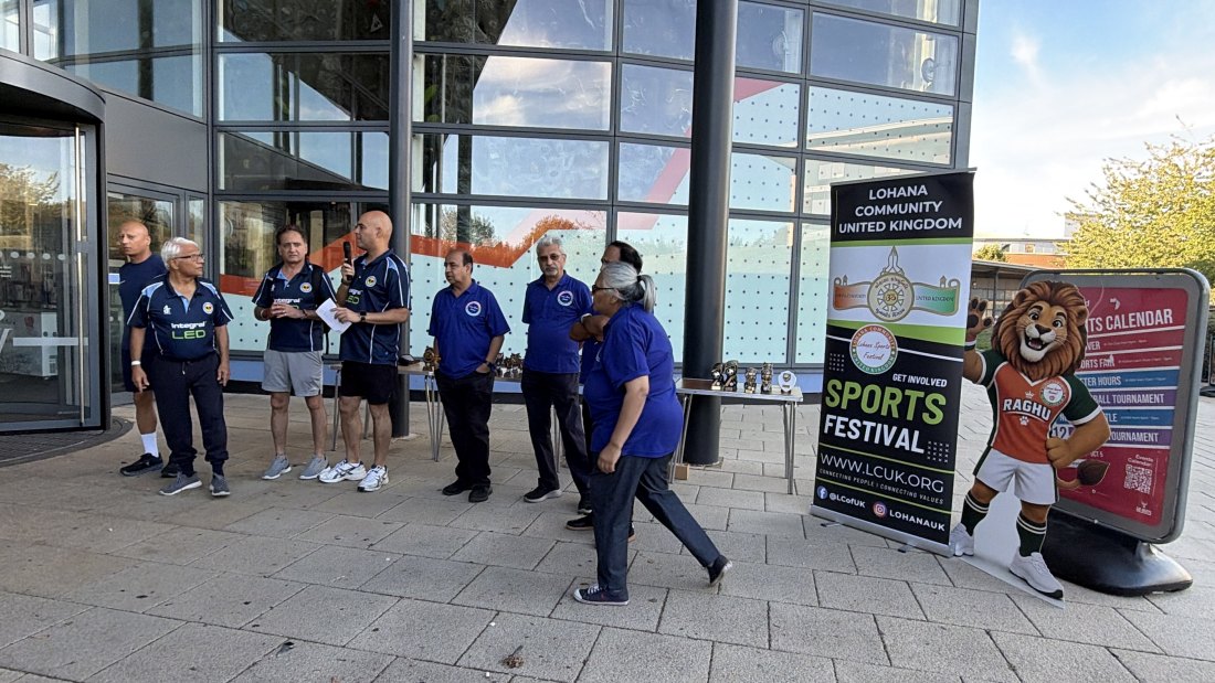 The trophy presentations, Festival Day at Hertfordshire Sports Village, Lohana Sports Festival 2026