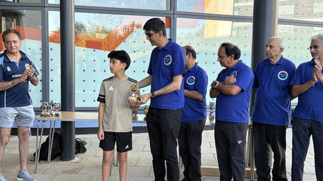 The trophy presentations, Festival Day at Hertfordshire Sports Village, Lohana Sports Festival 2026, Festival Day at Hertfordshire Sports Village, Lohana Sports Festival 2026